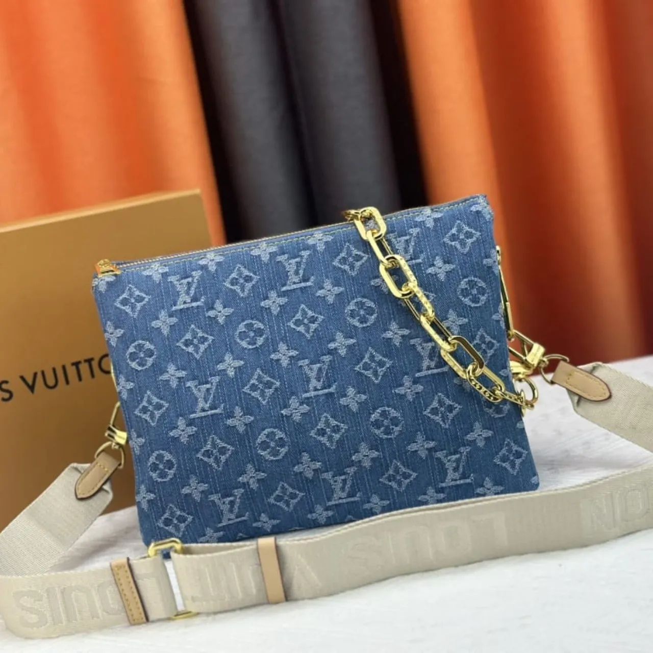 Louis Vuitton Coussin PM Bag Denim Blue 26Cm M24564 - Image 7