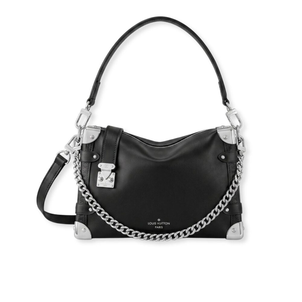 Louis Vuitton Slim Trunk Bag Black 23Cm M25445