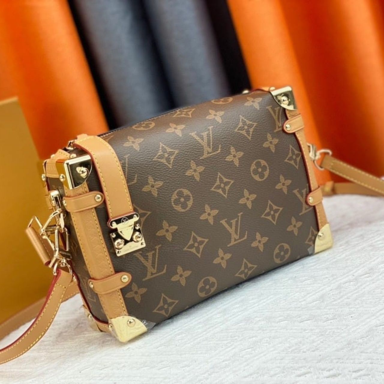 Louis Vuitton Side Trunk Monogram Brown 21Cm M46358 - Image 9