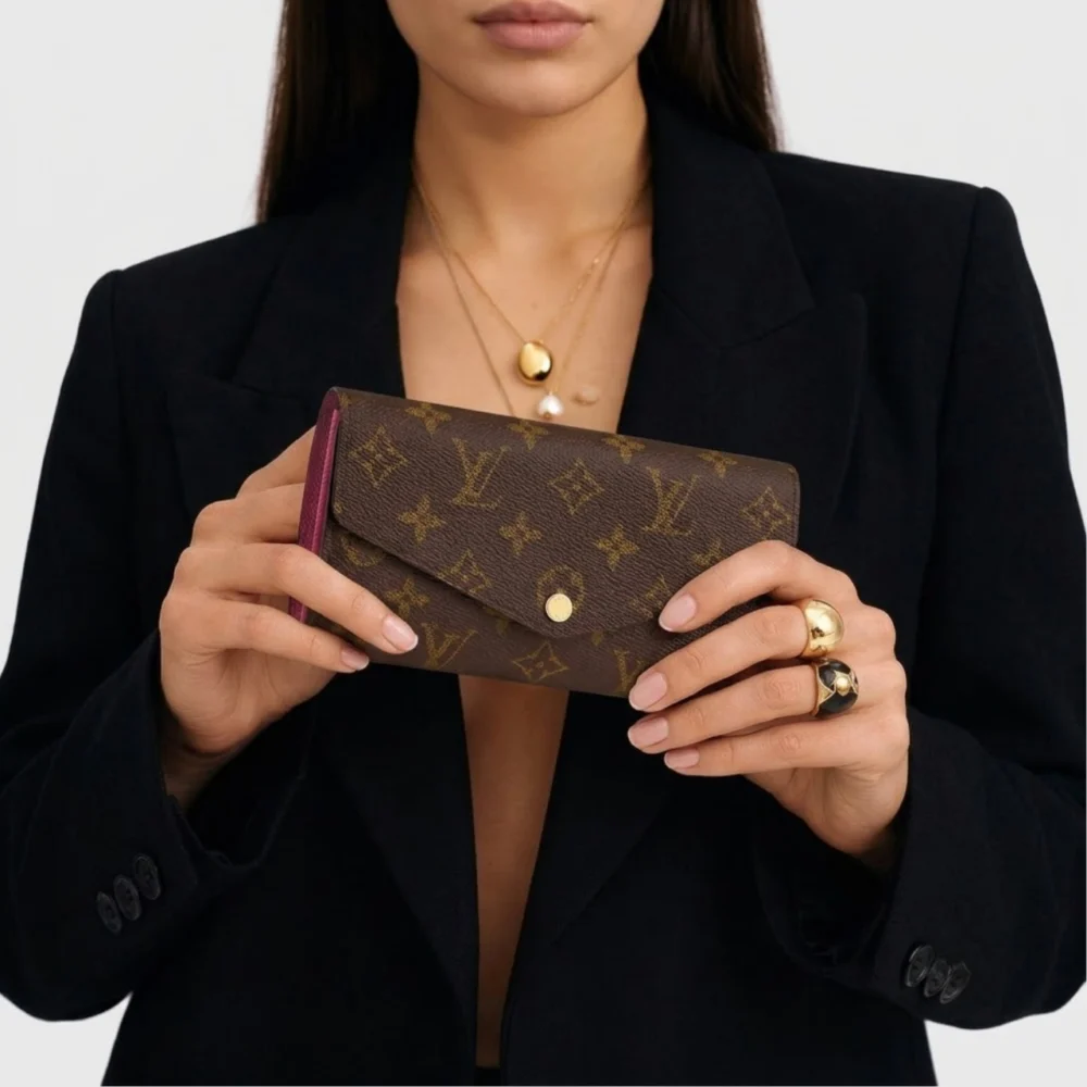 Alternative view of Louis Vuitton Sarah Wallet Fuchsia Pink 19Cm M62234
