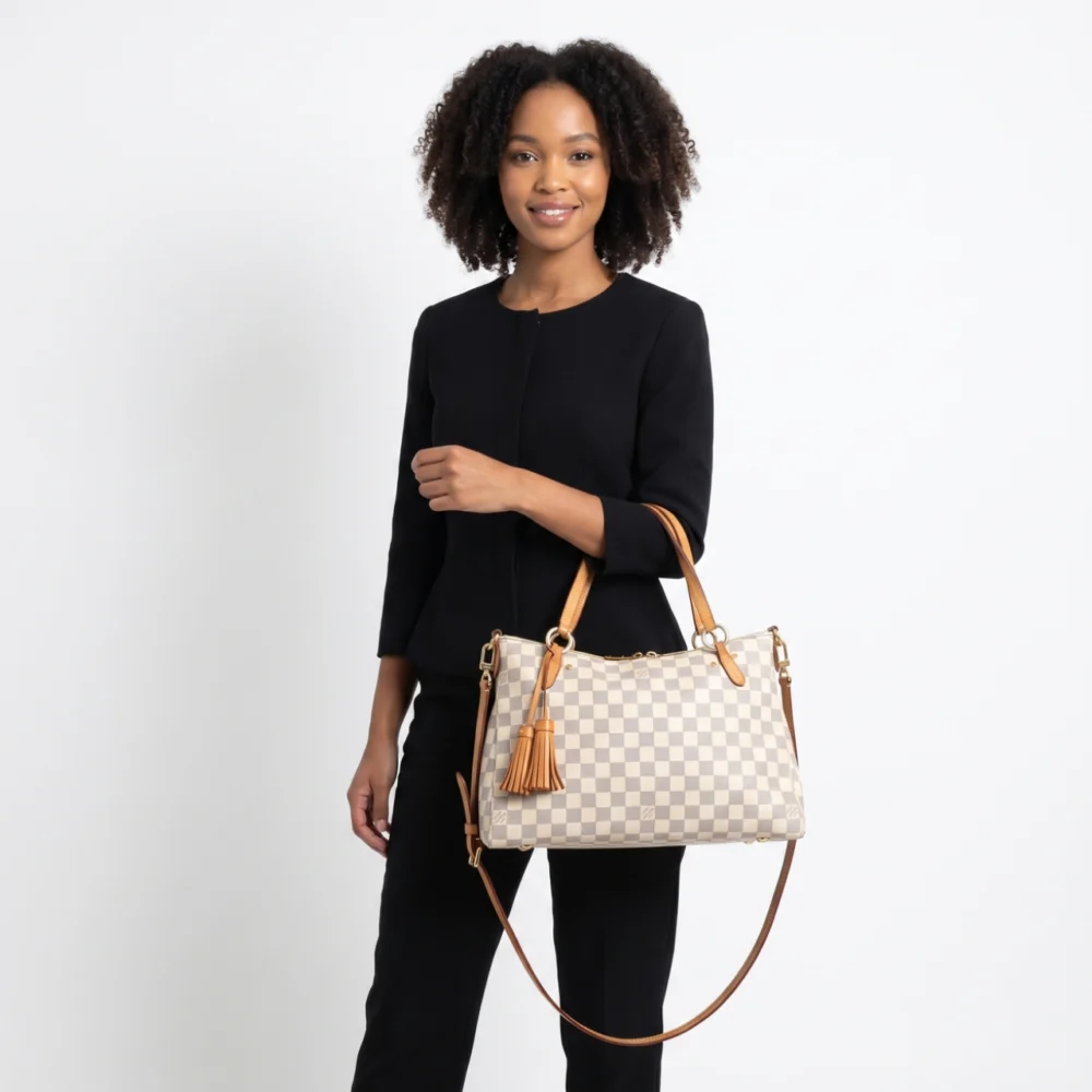 Alternative view of Louis Vuitton Lymington Damier Azur 35Cm N40022