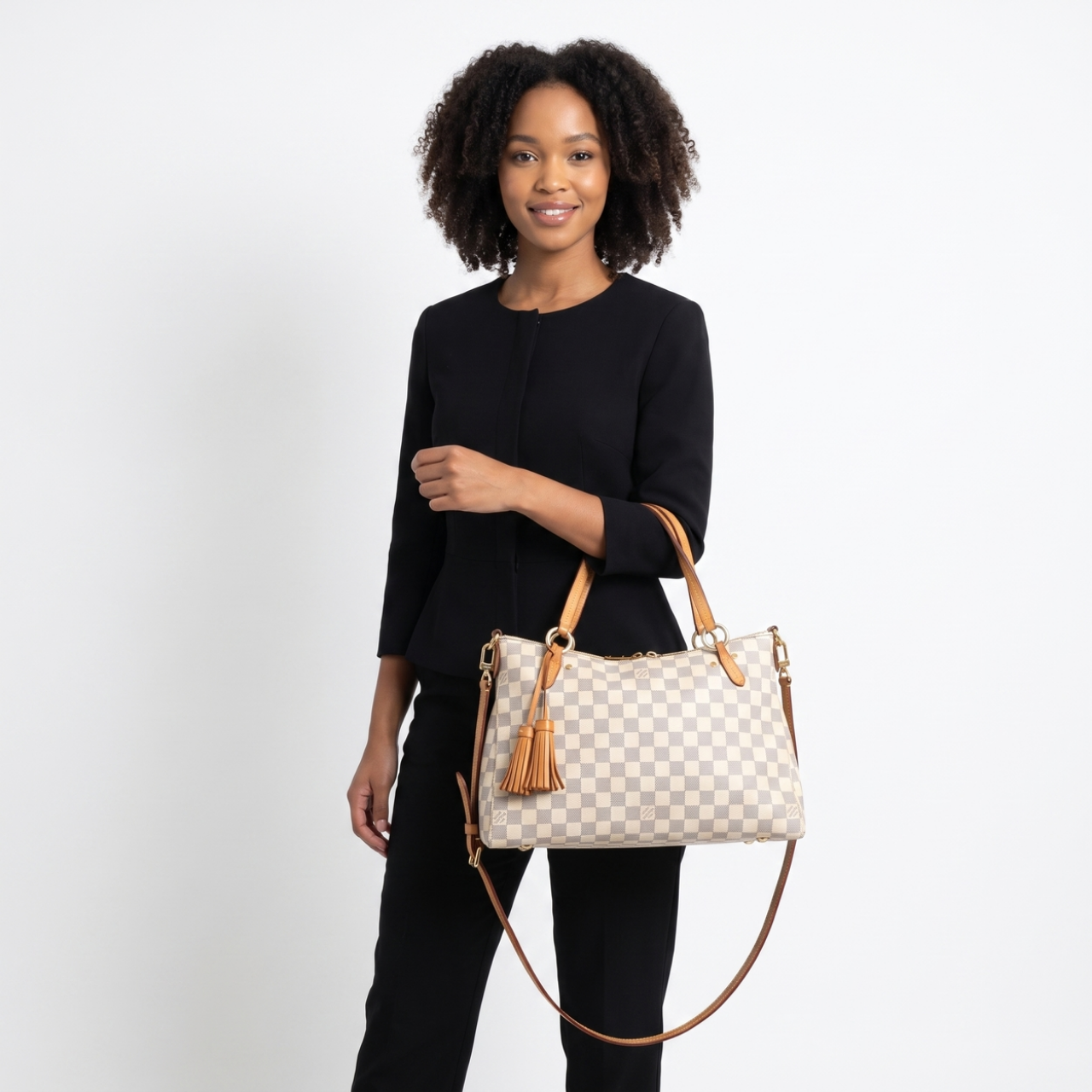 Louis Vuitton Lymington Damier Azur 35Cm N40022 - Image 2