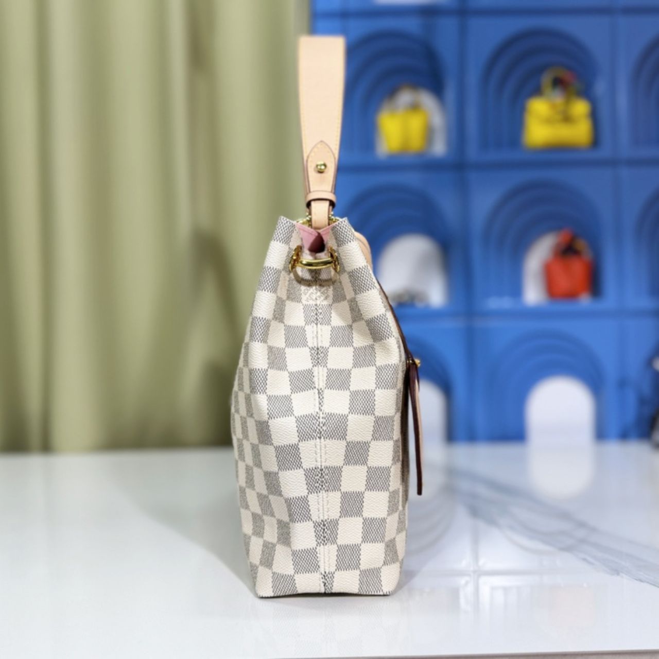 Louis Vuitton Graceful PM Damier Azur 35Cm N42249 - Image 3