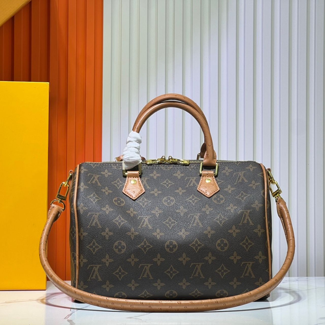 Louis Vuitton Speedy Soft 30 Boho Monogram Tan 30Cm N87212 - Image 6