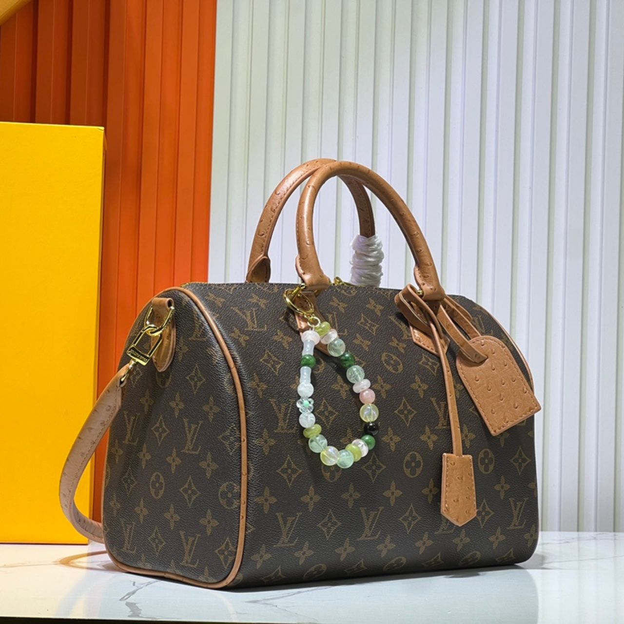 Louis Vuitton Speedy Soft 30 Boho Monogram Tan 30Cm N87212 - Image 9