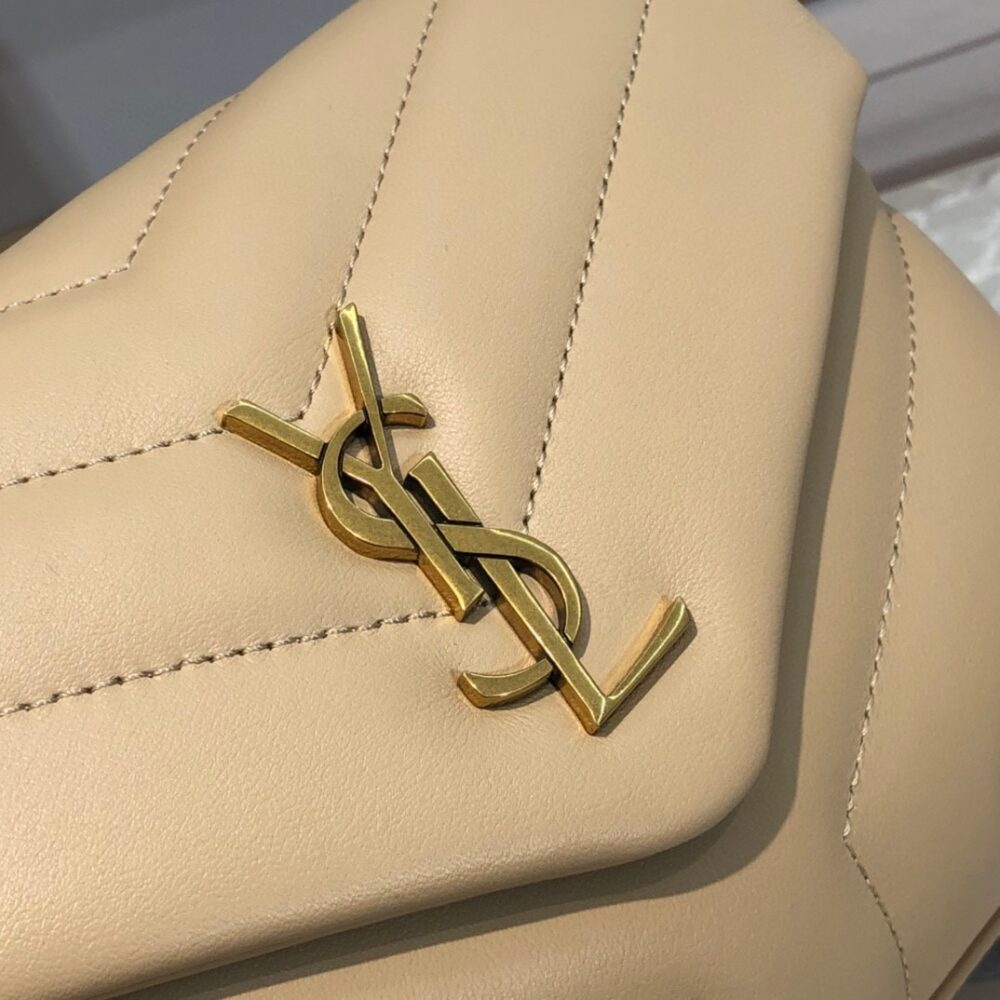 Alternative view of Saint Laurent Loulou Toy Strap Bag In Quilted Y Beige 20Cm 678401DV7072721