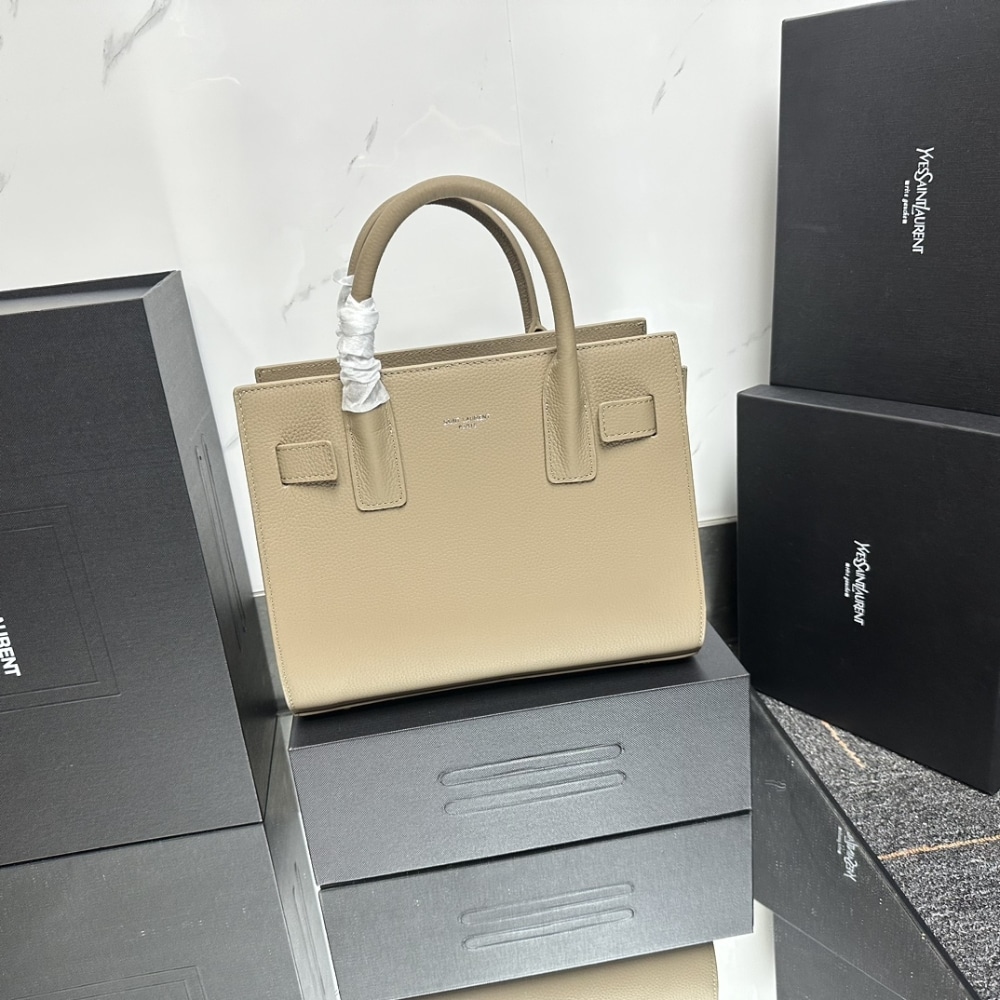 Alternative view of Saint Laurent Sac De Jour Baby In Grained Beige 26Cm