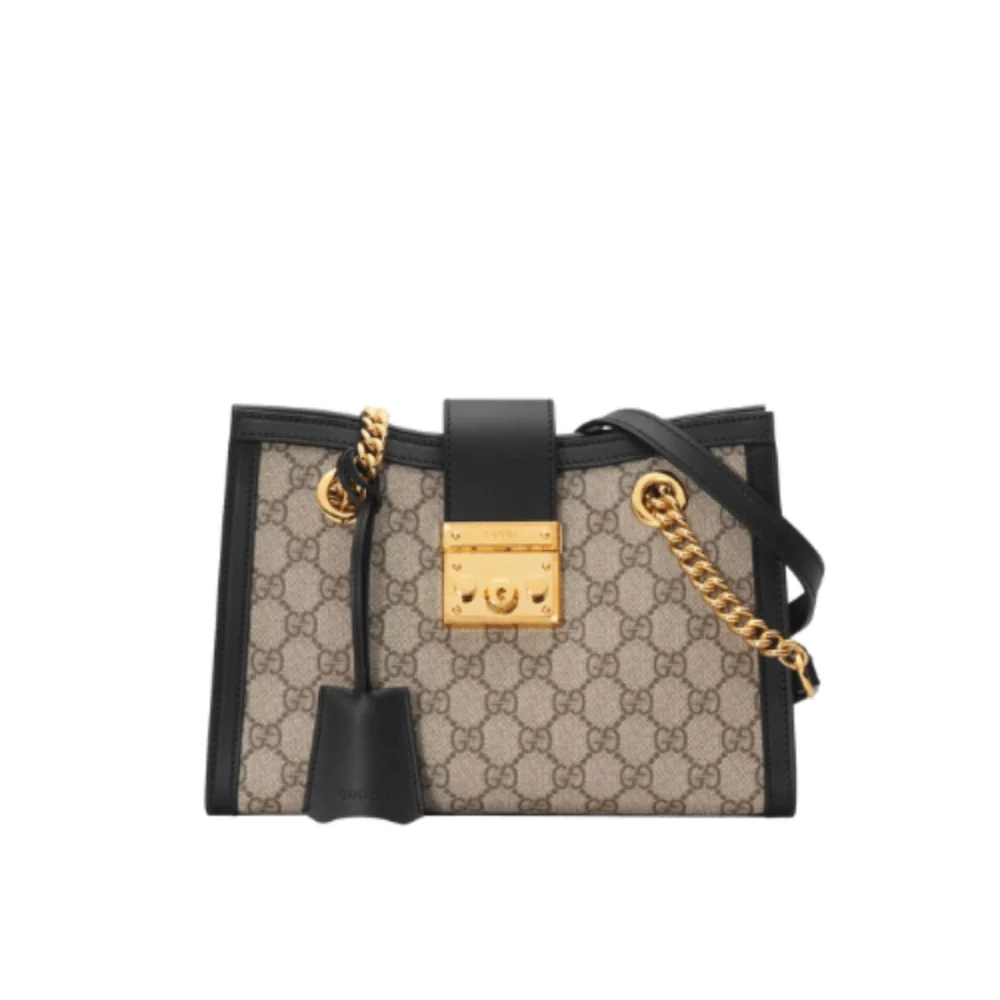 Gucci Padlock GG Small Shoulder Bag Black 26Cm 498156 KHNKG 9769