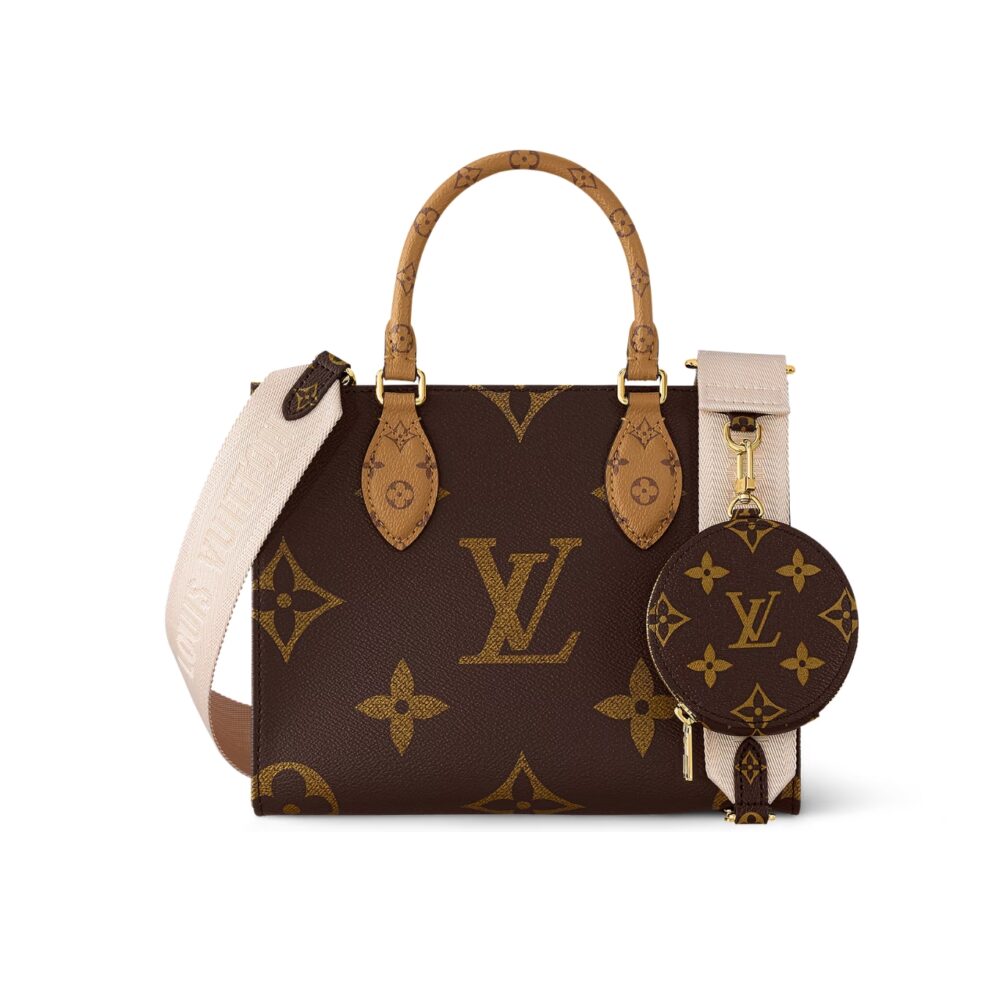 Louis Vuitton Onthego PM Monogram Reverse Brown 25Cm M46373