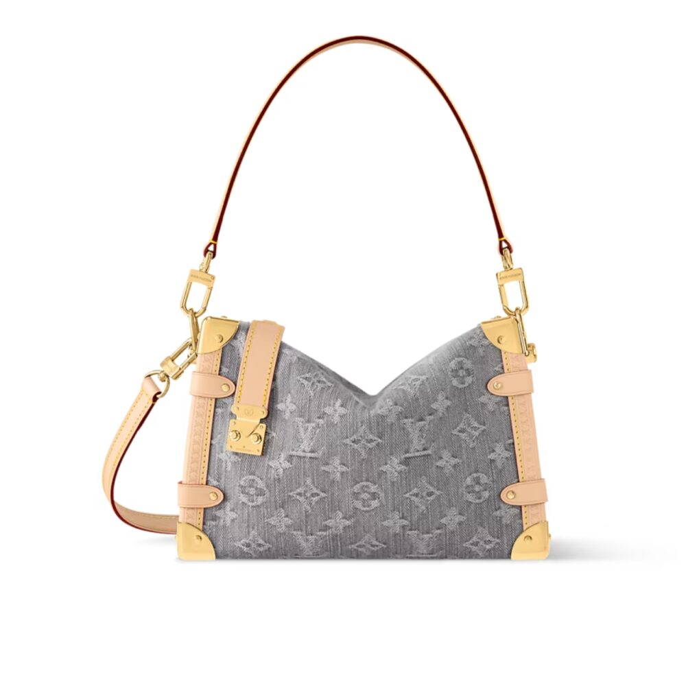 Louis Vuitton Side Trunk MM Bag Denim Grey 23Cm M13285