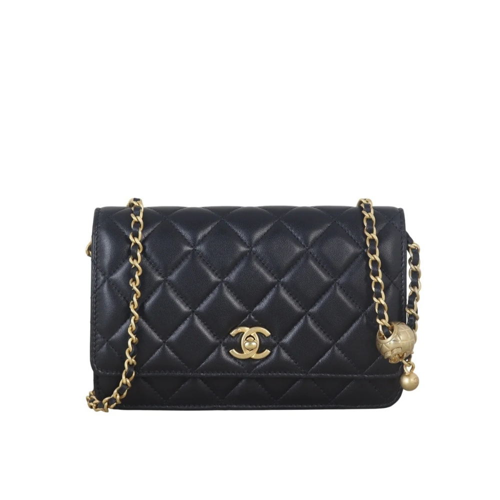 Chanel Classic Wallet On Chain Black 19Cm
