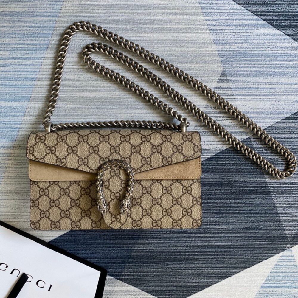 Alternative view of Gucci Dionysus Small Shoulder Bag Beige And Ebony 25Cm 499623 92TJN 8660