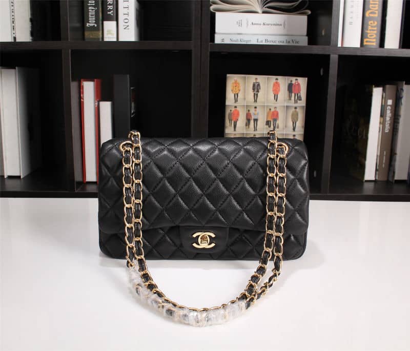 Alternative view of Chanel Classic Handbag Black 25Cm