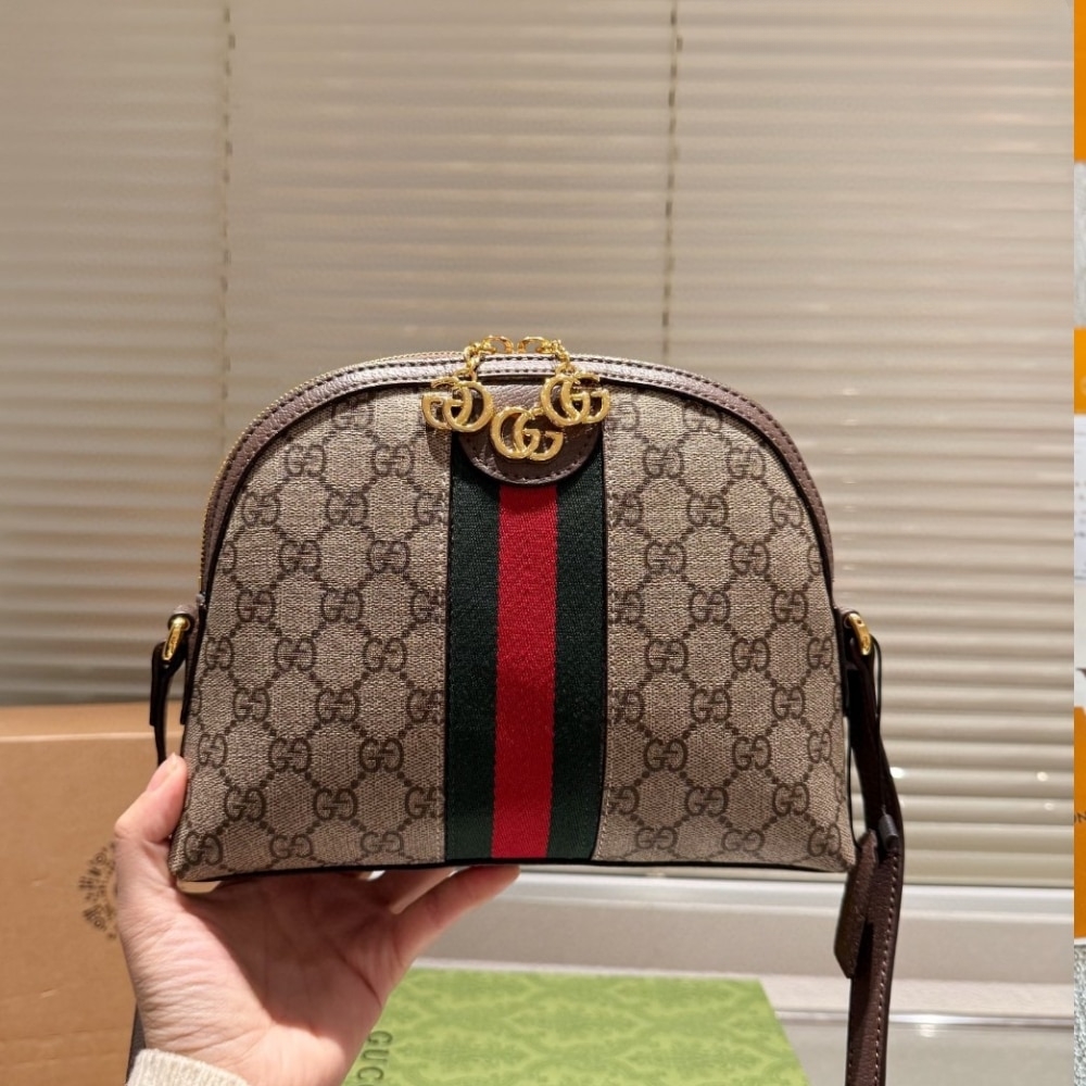 Alternative view of Gucci Ophidia Small Shoulder GG Supreme Beige Ebony 23Cm 499621 K05NG 8745