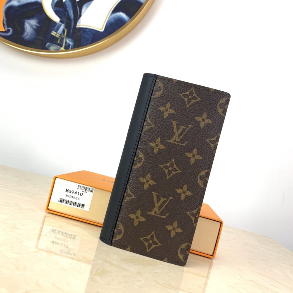 Alternative view of Louis Vuitton Brazza Wallet Monogram Macassar Brown 19Cm M69410