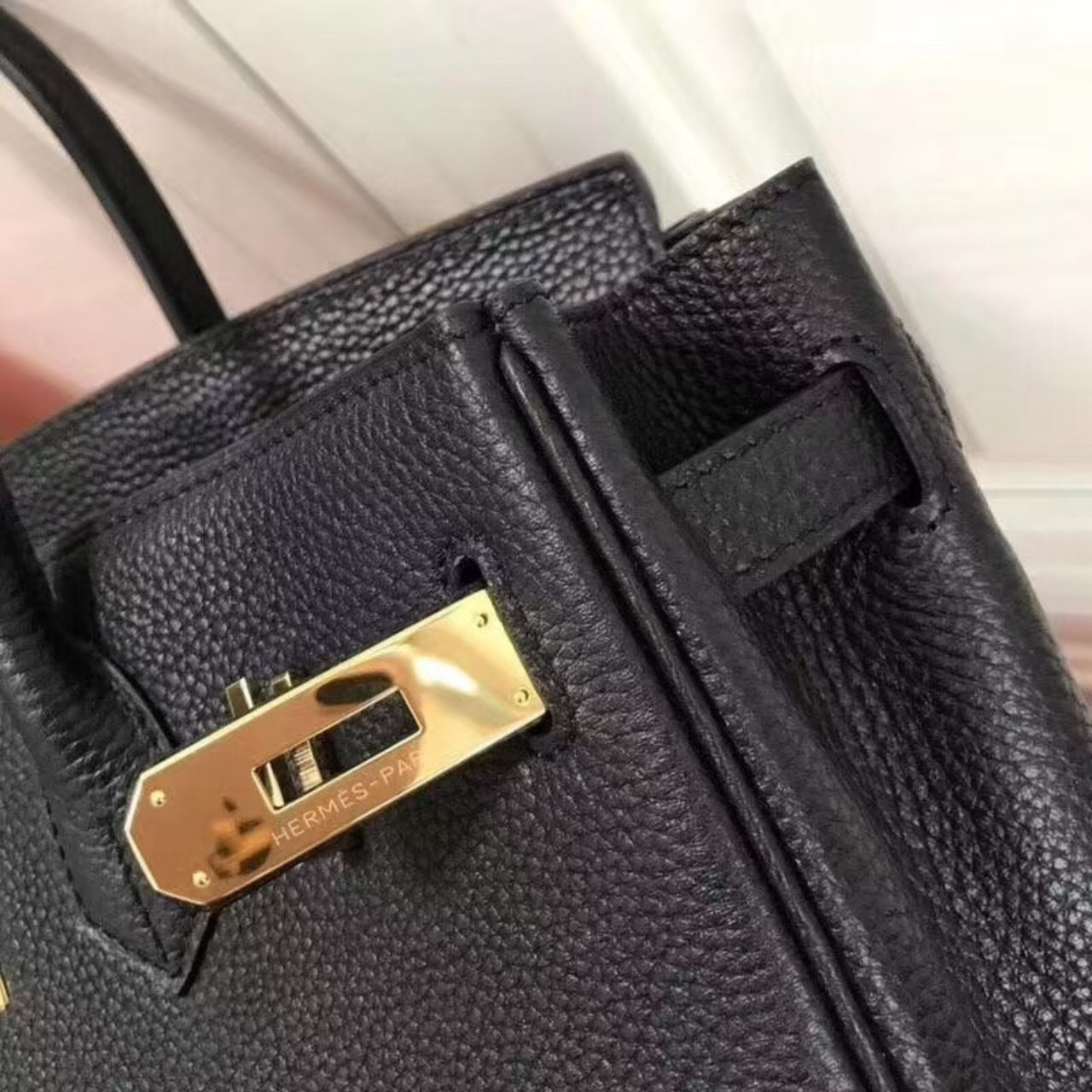 Hermes Birkin 25 Bag Togo Black 25Cm - Image 10