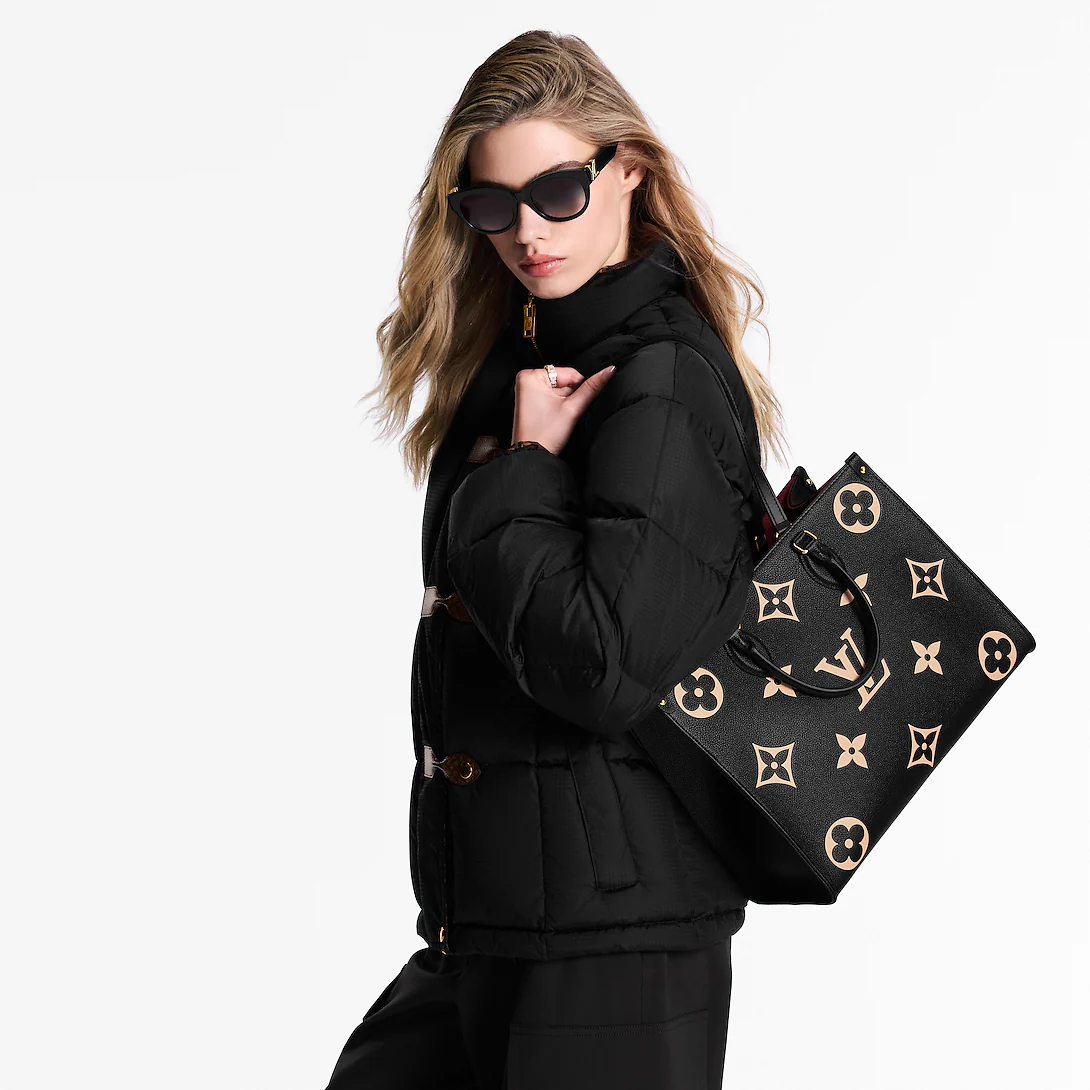 Louis Vuitton Onthego MM Black Cream 35Cm M45495 - Image 8
