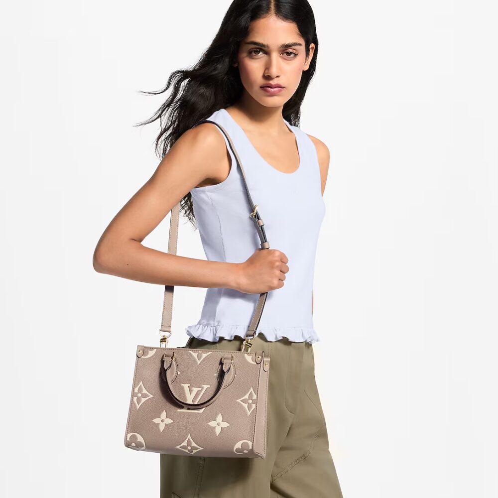 Alternative view of Louis Vuitton Onthego PM Dove Grey Cream 25Cm