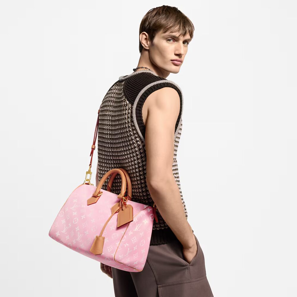 Alternative view of Louis Vuitton Speedy P9 Bandouliere Pink 30Cm M13914