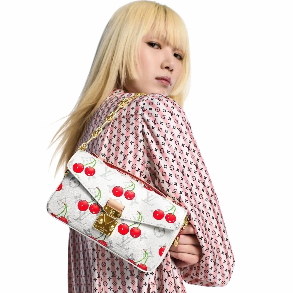 Alternative view of Louis Vuitton X Murakami Pochette Metis East West Monogram Cherry White 21Cm M14231