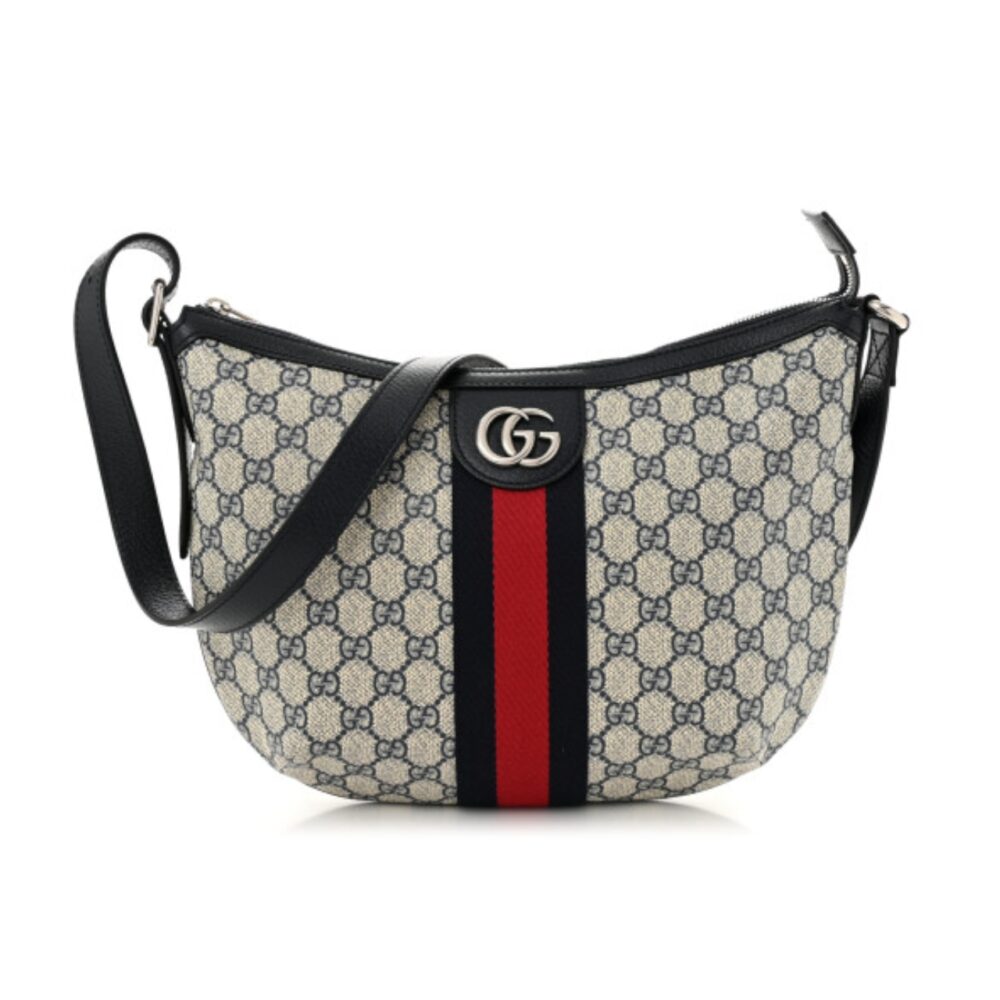 Gucci Ophidia GG Small Shoulder Bag Navy Blue 30Cm 598125 2ZGMN 4076