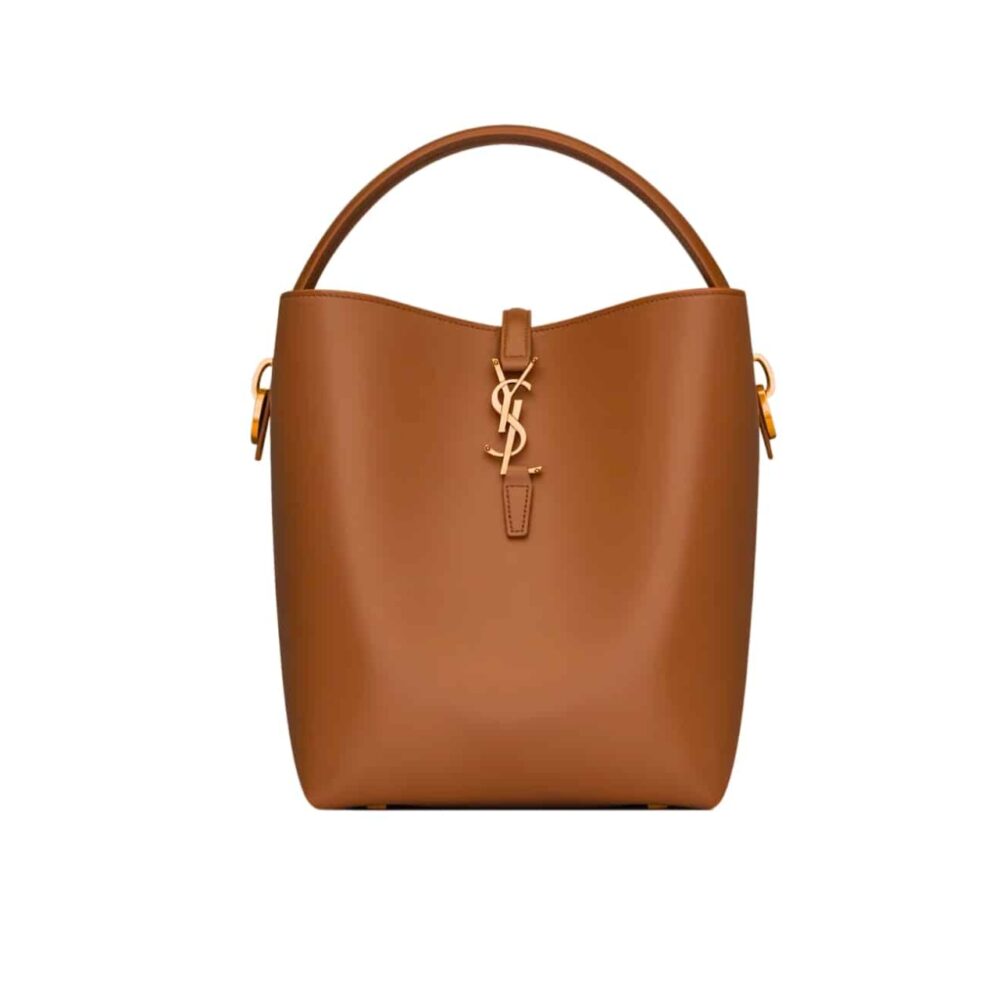 Saint Laurent Le 37 In Shiny Brown 25Cm