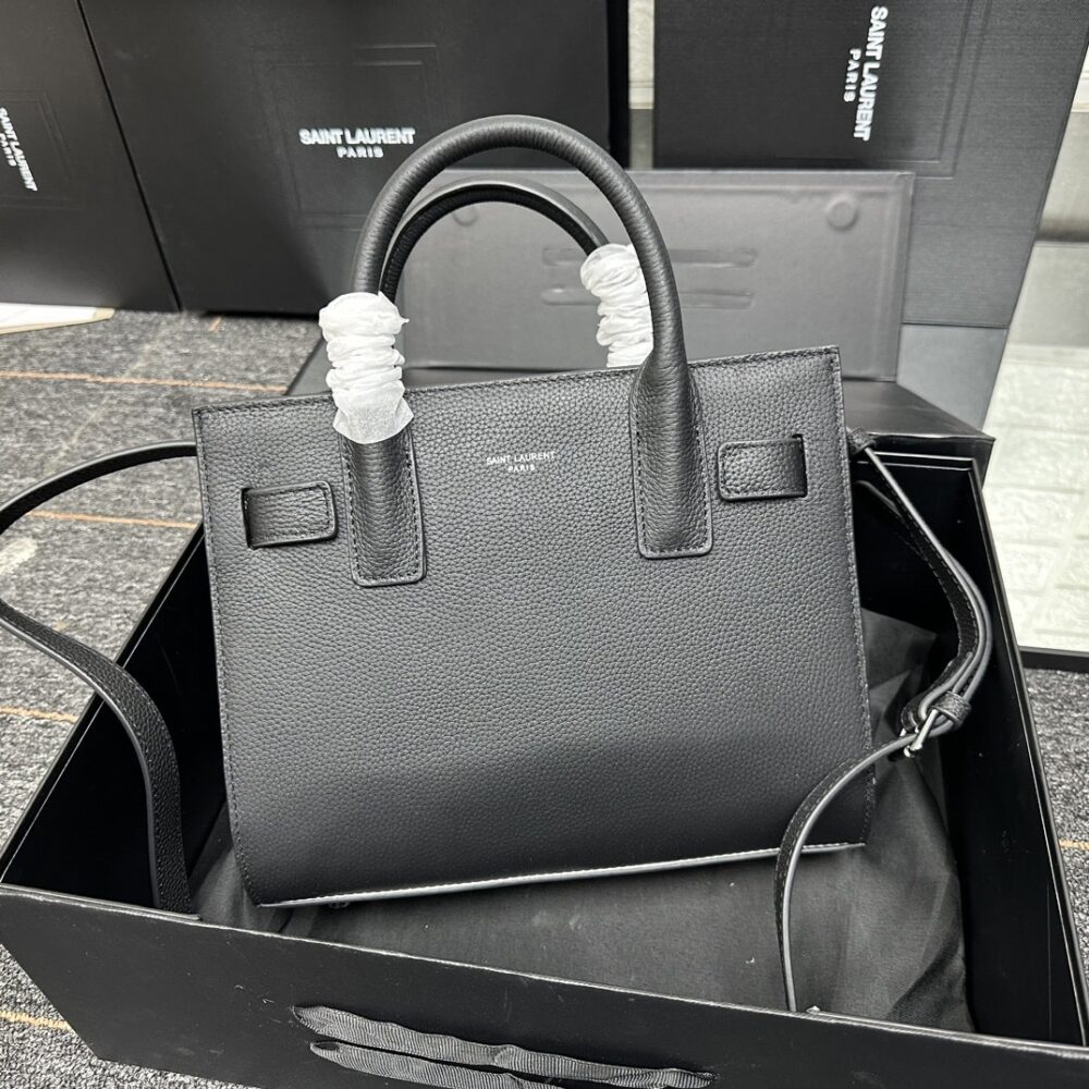 Alternative view of Saint Laurent Sac De Jour Baby In Grained Black 26Cm