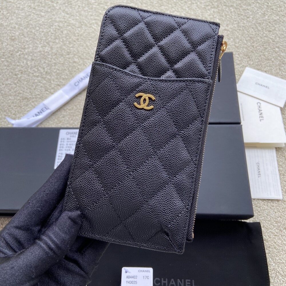 Alternative view of Chanel CO-CO Mini Pouch Wallet Gold Hardware Black 20Cm
