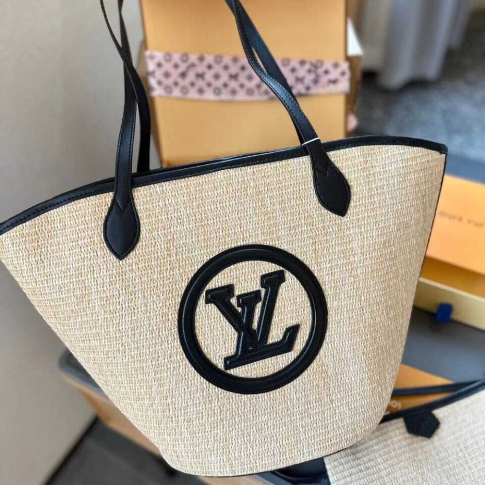 Alternative view of Louis Vuitton Saint Jacques Raffia Tote Bag Beige  57Cm M59808