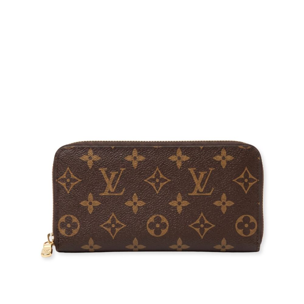Louis Vuitton Long Double Zipper Wallet Monogram Brown 19Cm
