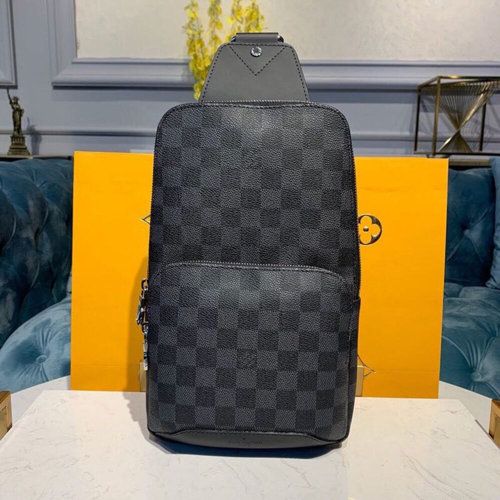 Alternative view of Louis Vuitton Avenue Sling Bag Damier Graphite Canvas 31cm LV N41719