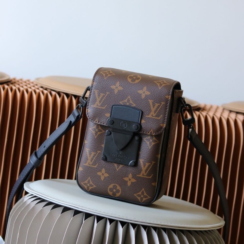 Alternative view of Louis Vuitton S-Lock Vertical Wearable Wallet Brown Monogram 12Cm M81522