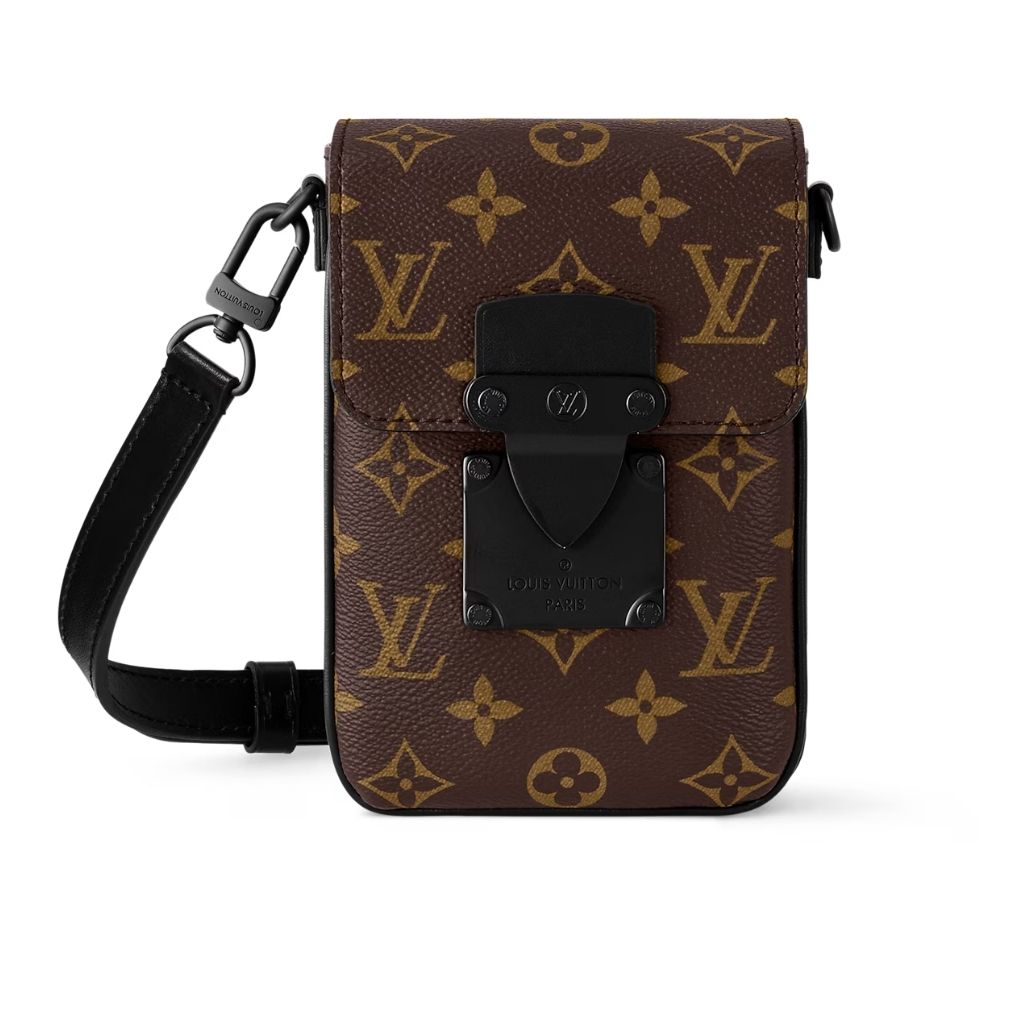 Louis Vuitton S-Lock Vertical Wearable Wallet Brown Monogram 12Cm M81522