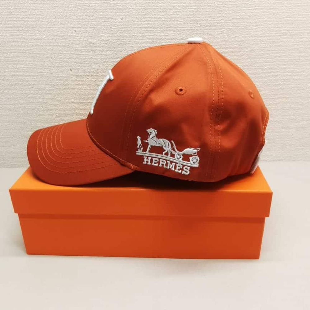 Alternative view of Hermes New Carriage Baseball Cap Orange