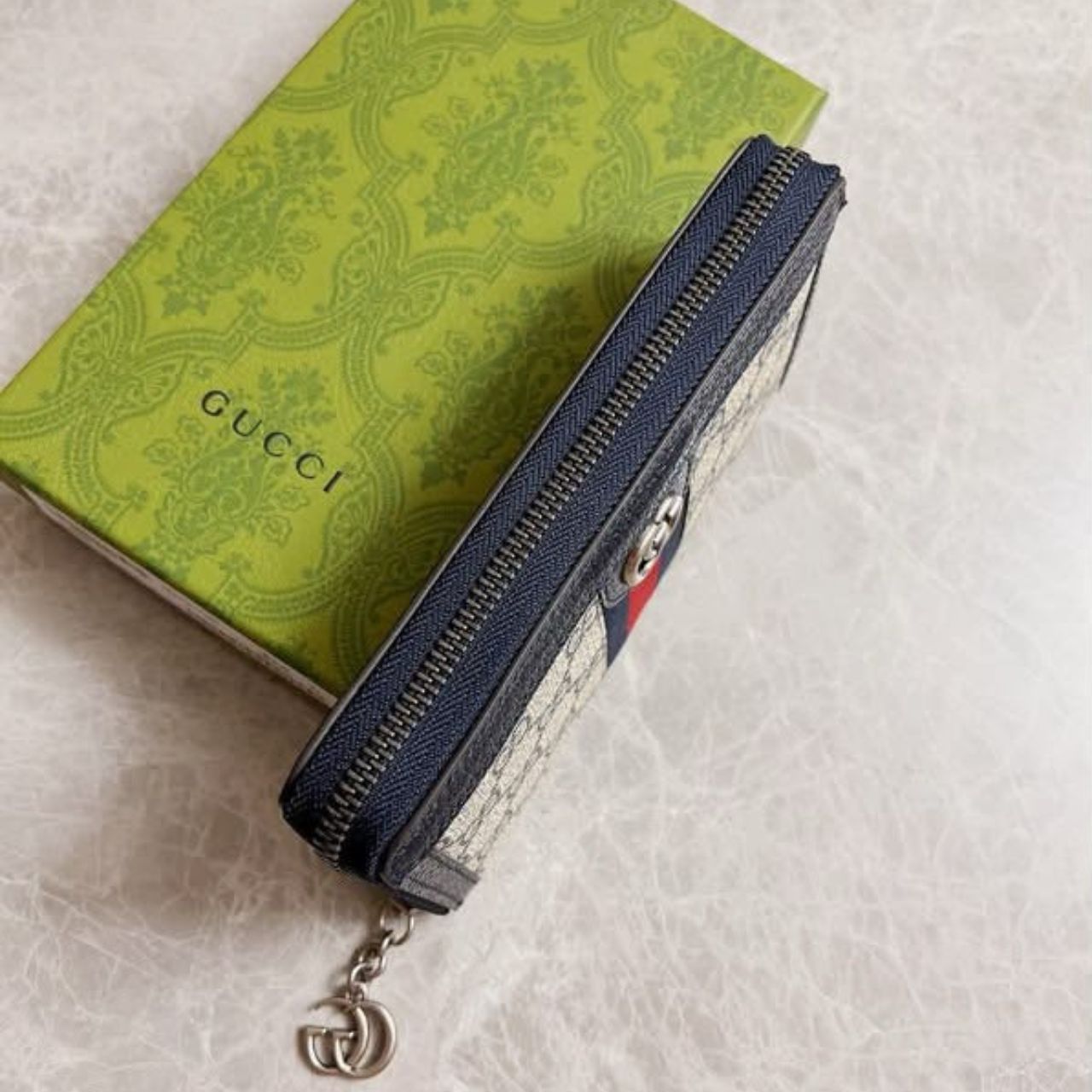 Gucci Ophidia Zip Around Wallet Black 19.5Cm - Image 4