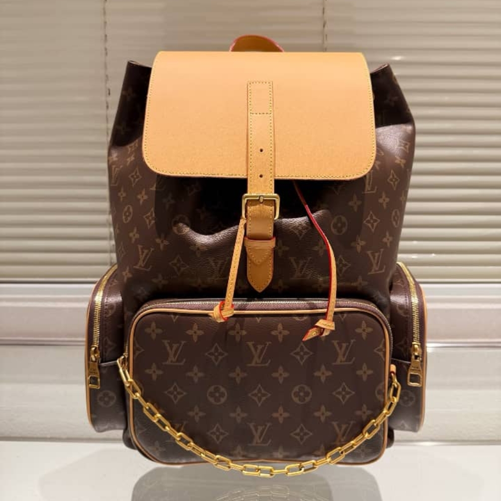 Alternative view of Louis Vuitton Trio Backpack Monogram Canvas Brown 43Cm M44658