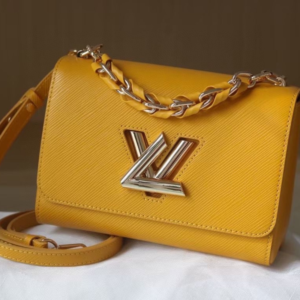 Alternative view of Louis Vuitton LV Twist MM Handbag Sunflower Yellow 23Cm
