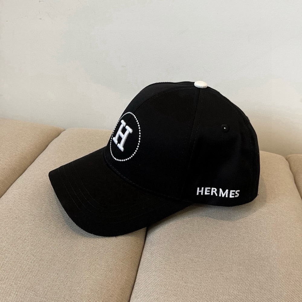 Alternative view of Hermes Baseball Cap Black H Logo