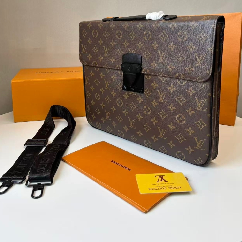 Alternative view of Louis Vuitton S-Lock Briefcase in Monogram Canvas 37cm
