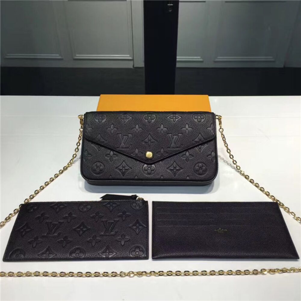 Alternative view of Louis Vuitton Félicie Pochette Monogram Empreinte Black 21Cm M82477