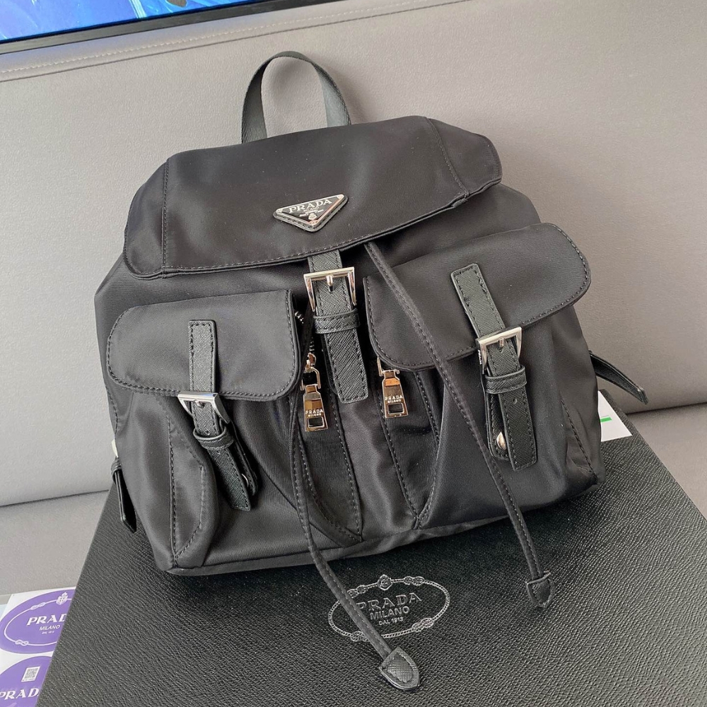 Alternative view of Prada Re Nylon Medium Backpack Black 30Cm 1BZ677 RV44 F0002 V OOO