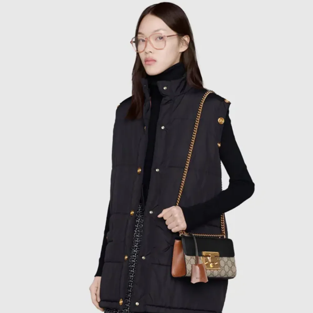 Alternative view of Gucci Padlock Medium GG Shoulder Bag Beige Supreme Canvas 20cm GG 409486