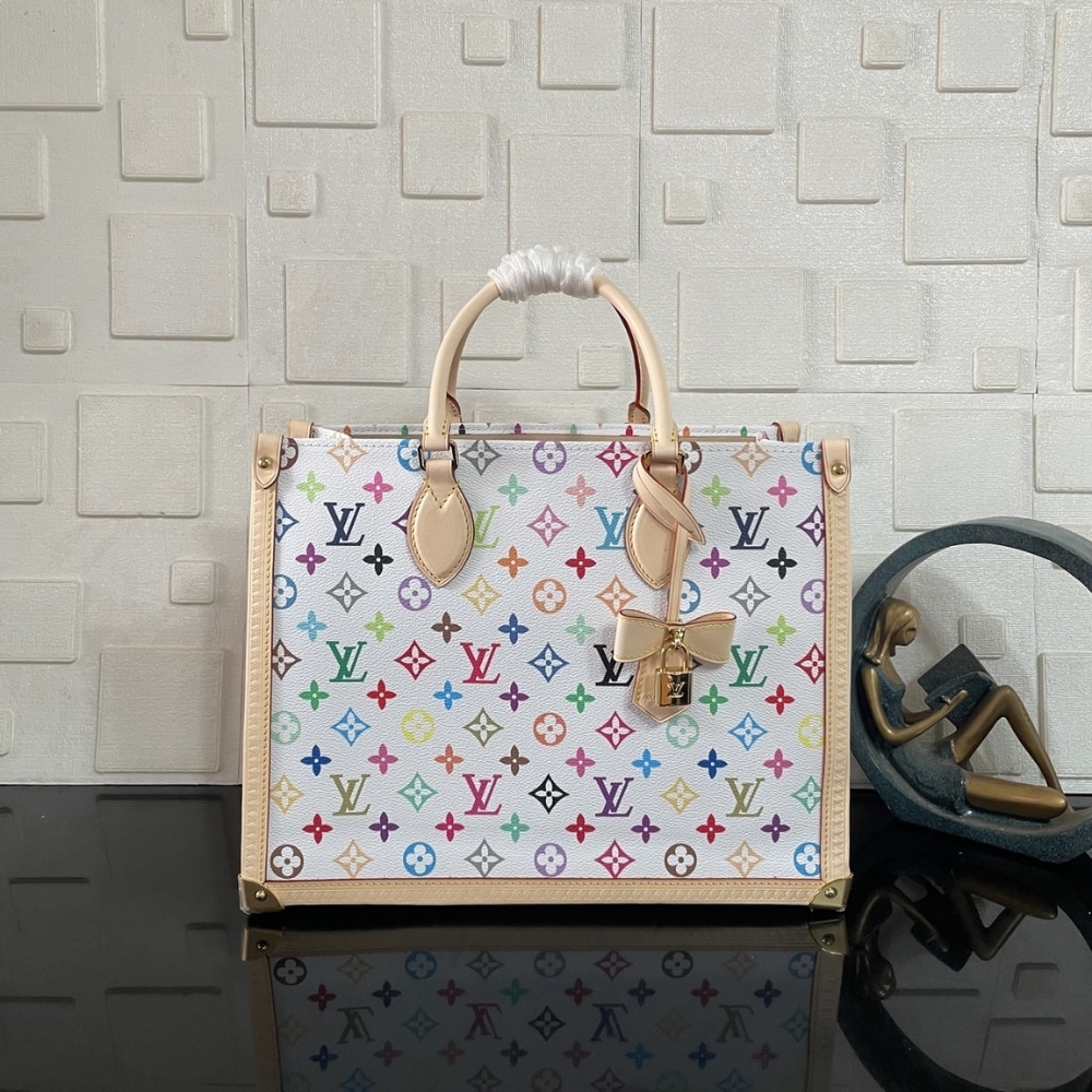 Alternative view of Prestige Edition - Louis Vuitton x Murakami OnTheGo MM Bag White 35Cm M13079