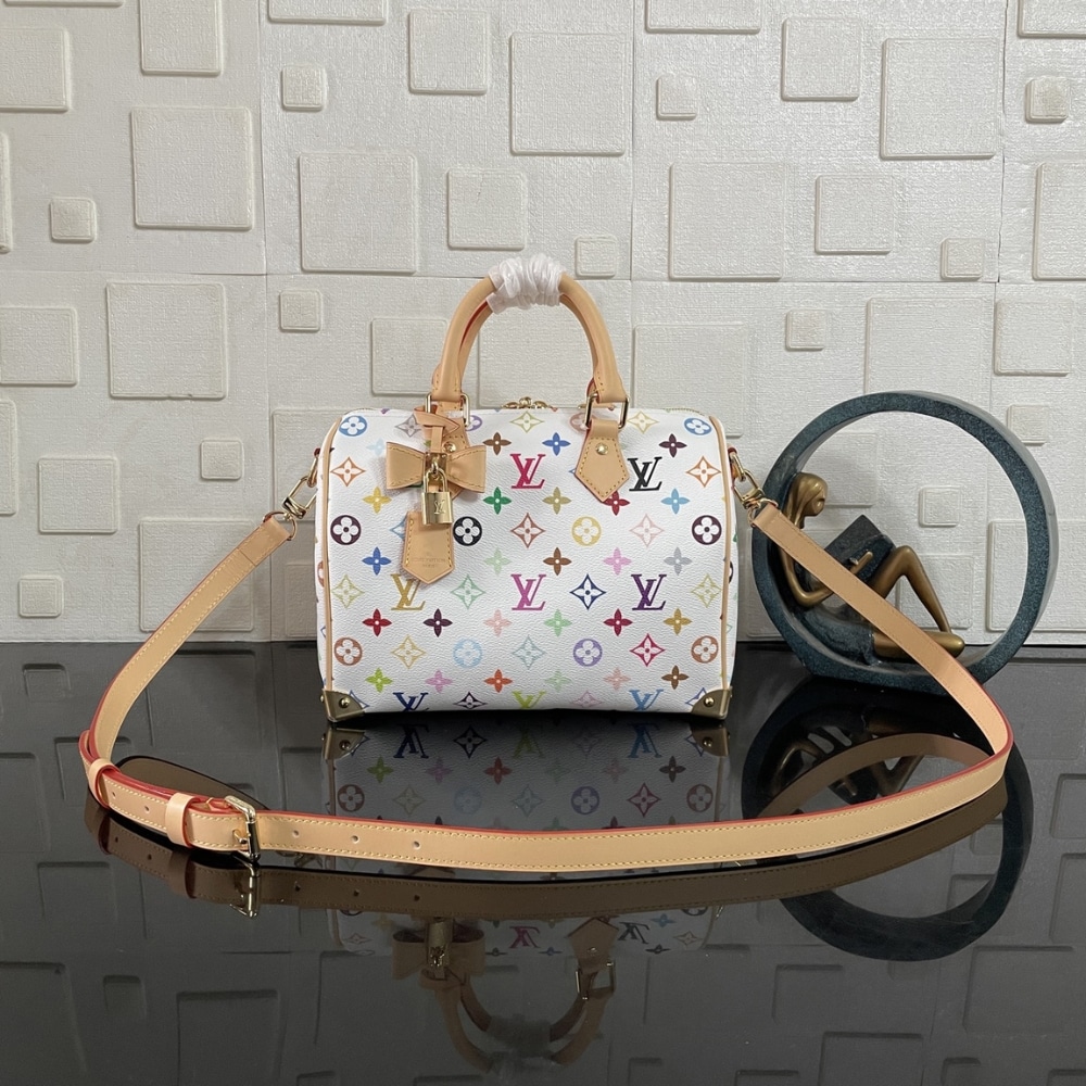 Alternative view of Prestige Edition - Louis Vuitton x Murakami Speedy Bandoulière 25 Bag White 25Cm M13085