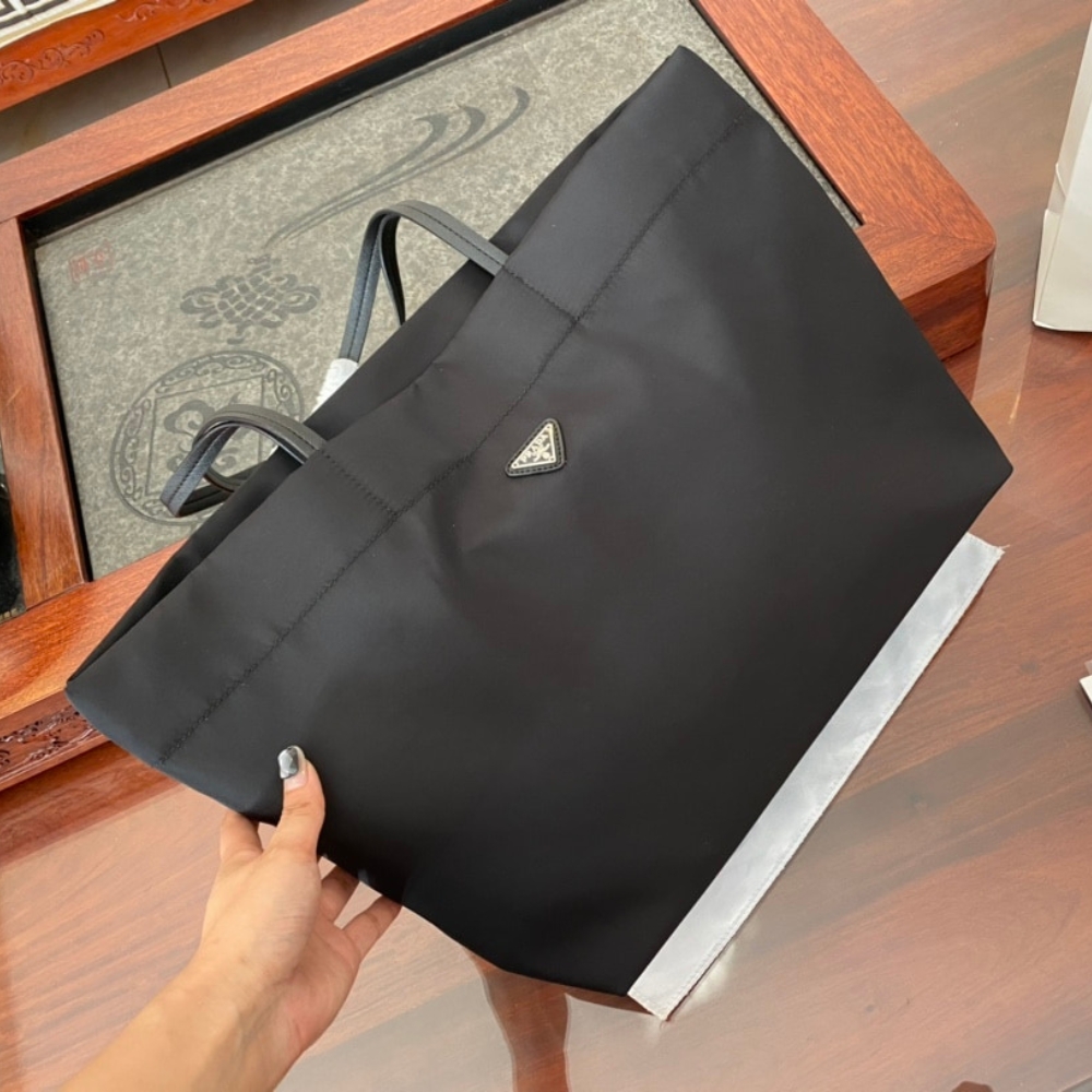 Alternative view of Prada Re-Nylon And Saffiano Leather Tote Bag Black 1BG107RV44F0002VYOX