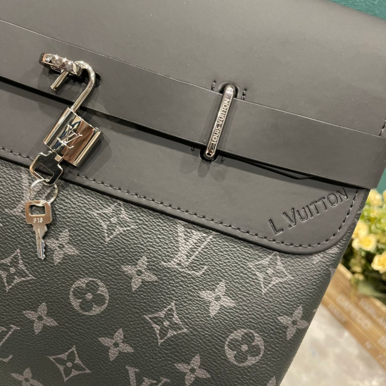 Louis Vuitton Steamer Backpack Monogram Eclipse 45cm - Image 7