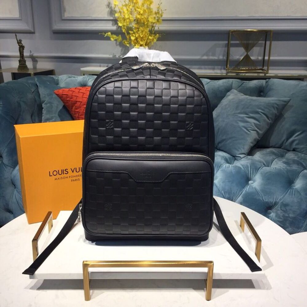 Alternative view of Louis Vuitton Campus Backpack Damier Infini Onyx Silver 39Cm LV N40306