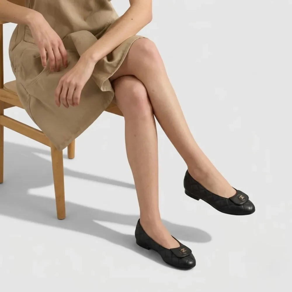 Alternative view of Chanel Ballet Flats Black