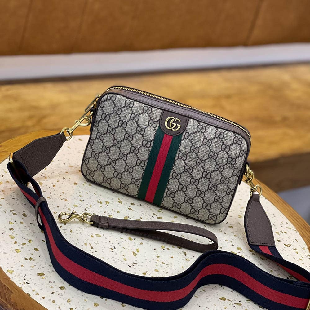 Alternative view of Gucci Ophidia GG Shoulder Bag Beige Ebony 23.5Cm 699439 9C2ST 8920