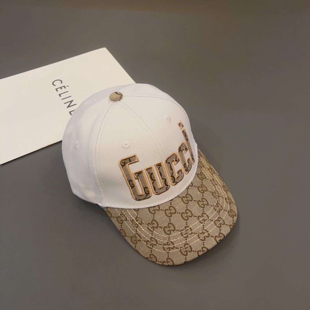 Alternative view of Gucci Letter GG Canvas Baseball Cap White